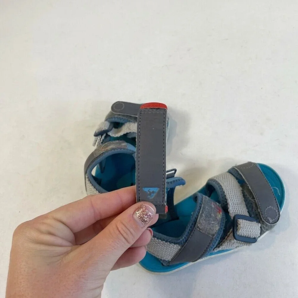 Plae Wes Sport Sandal Baby‎ Shoes Toddler Size 8 Blue Leather Adjustable Casual